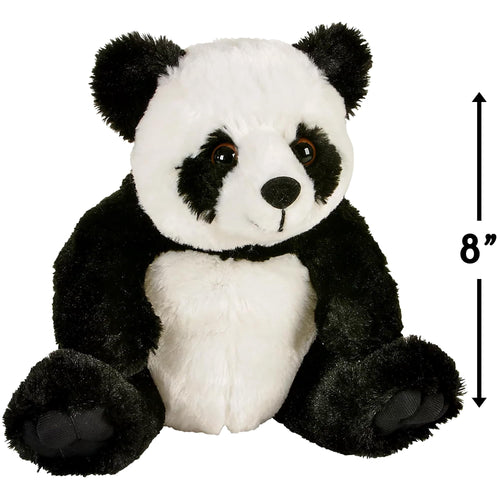 Panda plush stuffed animal side view